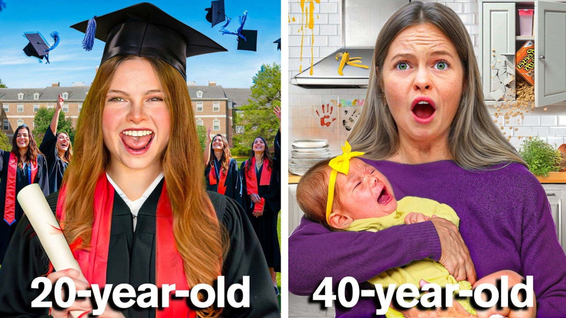 From Baby to Boss: My Crazy Day Aging 1 to 50!